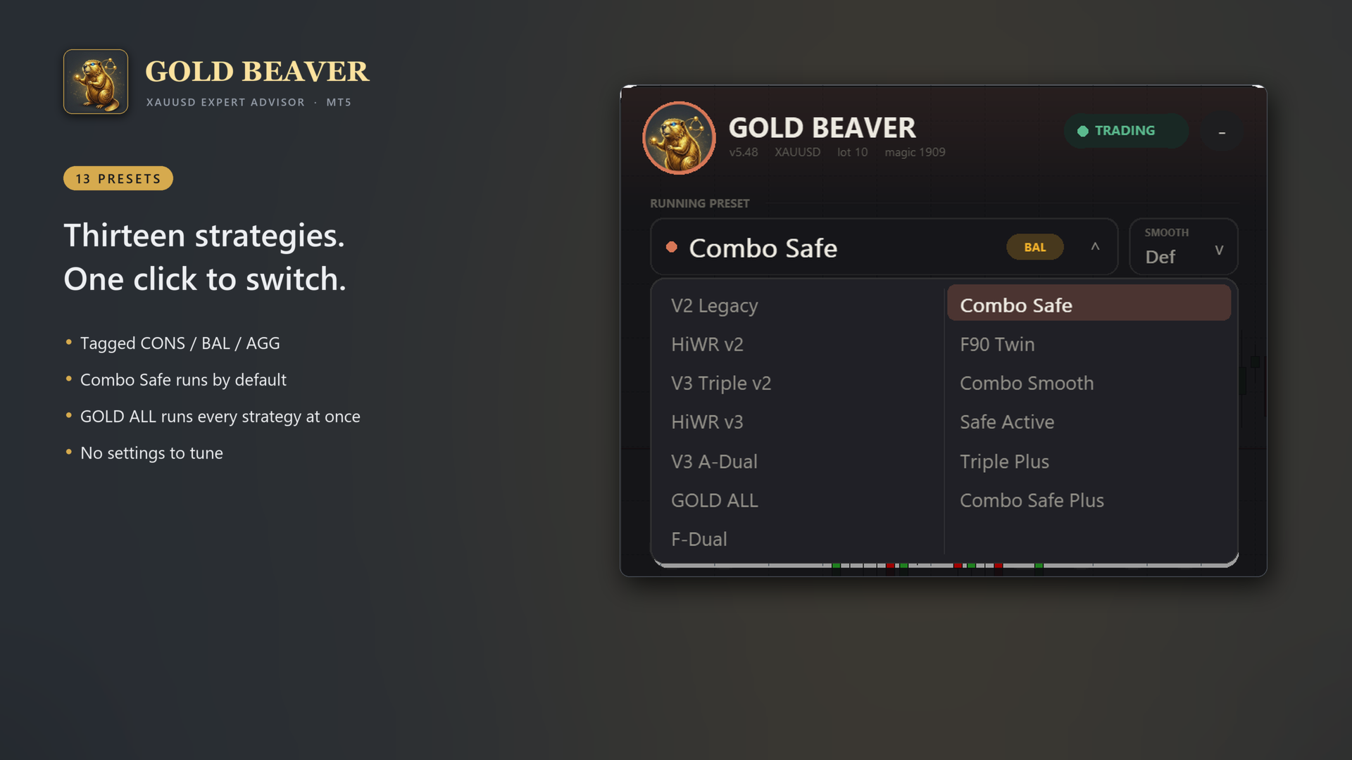 Gold Beaver MT5 — MQL5 لقطة شاشة 9